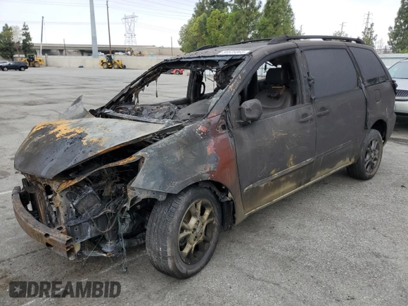 2005 Toyota Sienna XLE with VIN 5TDBA22C05S048417, listed as a Copart auction lot 58529365 with Not provided miles and Salvage title. Bid and sale history available at DreamBid. Image 1.
