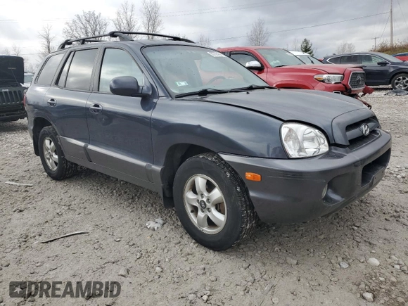 2006 Hyundai Santa Fe GLS with VIN KM8SC73D06U105092, listed as a Copart auction lot 83769454 with 141,486 mi miles and Clean Title. Bid and sale history available at carsss.com. Image 4.