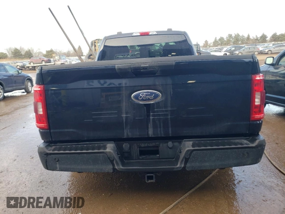 2022 Ford F-150 XL with VIN 1FTMF1E58NKE24645, listed as a Copart auction lot 42051515 with 43,429 mi miles and Salvage Title. Bid and sale history available at DreamBid. Image 6.