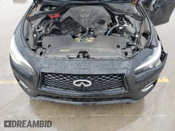 2021 Infiniti Q50 Luxe with VIN JN1EV7BP5MM706988, listed as a Copart auction lot 43010855 with 80,701 mi miles and Salvage title. Bid and sale history available at DreamBid. Image 11.