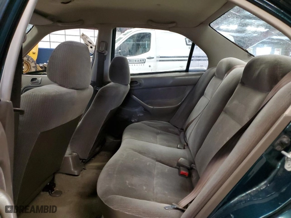 1996 Honda Civic DX with VIN 1HGEJ6625TL024927, listed as a Copart auction lot 44312075 with 132,594 mi miles and Salvage Title. Bid and sale history available at carsss.com. Image 10.