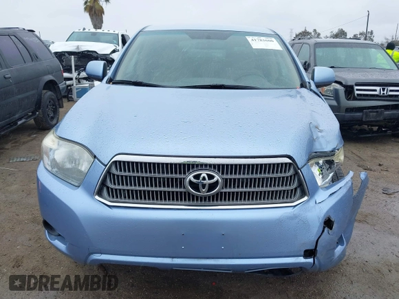 2008 Toyota Highlander Hybrid with VIN JTEEW41A782008949, listed as a IAAI auction lot 41782600 with 109,011 mi miles. Bid and sale history available at carsss.com. Image 12.