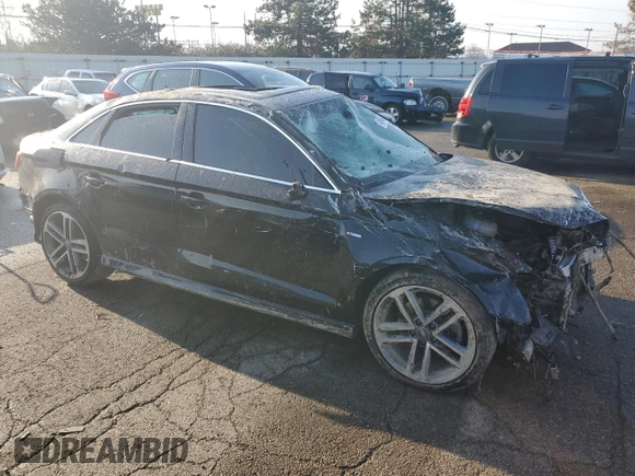 2018 Audi A3 Sedan Premium Plus with VIN WAUJ8GFF7J1081315, listed as a Copart auction lot 46640034 with 56,827 mi miles. Bid and sale history available at carsss.com. Image 4.