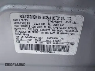 2013 Infiniti G37 x with VIN JN1CV6AR8DM764663, listed as a IAAI auction lot 42084775 with 143,396 mi miles and . Bid and sale history available at carsss.com. Image 9.