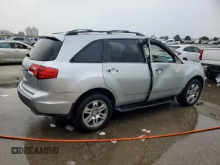 2009 Acura MDX Tech Pkg with VIN 2HNYD28629H515869, listed as a Copart auction lot 80549084 with 0 mi miles and Salvage Title. Bid and sale history available at carsss.com. Image 3.