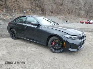 2024 BMW 3 Series M340i xDrive with VIN 3MW49FF05R8E49305, listed as a Copart auction lot 50401325 with 0 mi miles and Salvage Title. Bid and sale history available at carsss.com. Image 4.