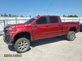 2021 Chevrolet Silverado 1500 LT Trail Boss with VIN 3GCPYFED3MG135125, listed as a Copart auction lot 46894275 with 56,694 mi miles and Salvage Title. Bid and sale history available at DreamBid. Image 1.