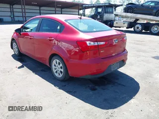 2017 Kia Rio LX with VIN KNADM4A39H6061634, listed as a IAAI auction lot 41839494 with 173,125 mi miles. Bid and sale history available at carsss.com. Image 3.