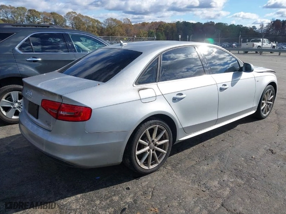 2014 Audi A4 Premium Plus with VIN WAUFFAFL2EA078052, listed as a IAAI auction lot 40848313 with 120,520 mi miles. Bid and sale history available at carsss.com. Image 4.