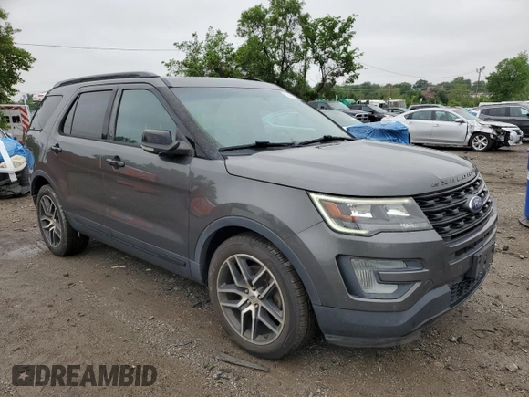 2017 Ford Explorer Sport с VIN 1FM5K8GT7HGA73833, выставлен на аукционе Copart как лот 56459295 с пробегом 76 742 миль миль и Списание • Salvage title. История ставок и продаж доступна на DreamBid. Изображение 4.