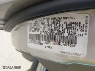 2003 Toyota Avalon XL with VIN 4T1BF28B53U302854, listed as a IAAI auction lot 42057098 with 230,127 mi miles. Bid and sale history available at carsss.com. Image 9.