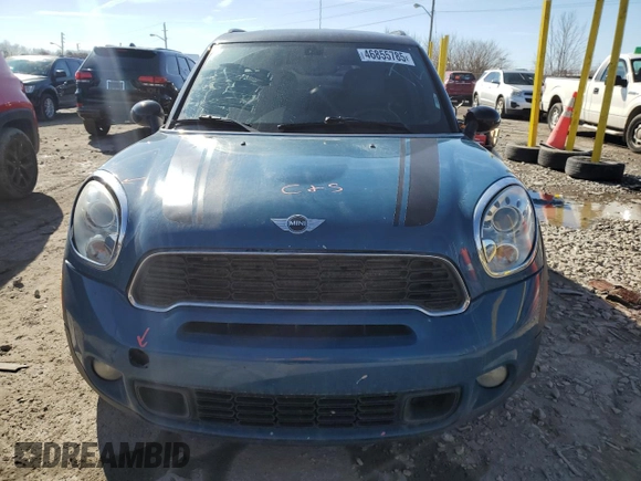 2011 MINI Countryman S with VIN WMWZC5C57BWL53481, listed as a Copart auction lot 46855785 with 99,849 mi miles and Salvage Title. Bid and sale history available at DreamBid. Image 5.