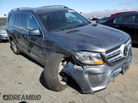 2019 Mercedes-Benz GLS with VIN 4JGDF6EE7KB231942, listed as a Copart auction lot 63784483 with 57,740 mi miles. Bid and sale history available at carsss.com. Image 4.