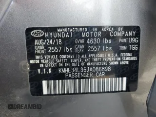2018 Hyundai Sonata Hybrid Limited with VIN KMHE34L36JA086898, listed as a Copart auction lot 50926745 with 82,150 mi miles and Salvage Title. Bid and sale history available at carsss.com. Image 13.