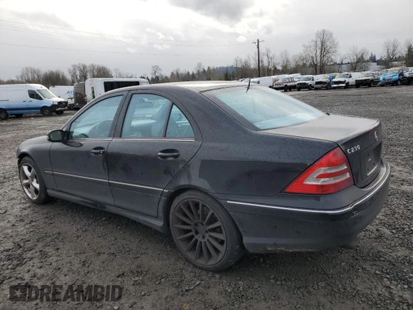 2006 Mercedes-Benz C 230 Sport with VIN WDBRF52H16F766913, listed as a Copart auction lot 42651805 with 129,701 mi miles and Salvage Title. Bid and sale history available at carsss.com. Image 2.