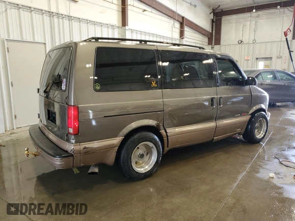 2000 Chevrolet Astro with VIN 1GNEL19W1YB207689, listed as a Copart auction lot 54711595 with 253,766 mi miles and Non Repairable. Bid and sale history available at carsss.com. Image 3.