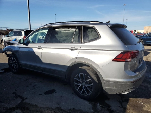 2021 Volkswagen Tiguan S with VIN 3VV1B7AX7MM005980, listed as a Copart auction lot 42827715 with 34,940 mi miles and Salvage Title. Bid and sale history available at carsss.com. Image 2.