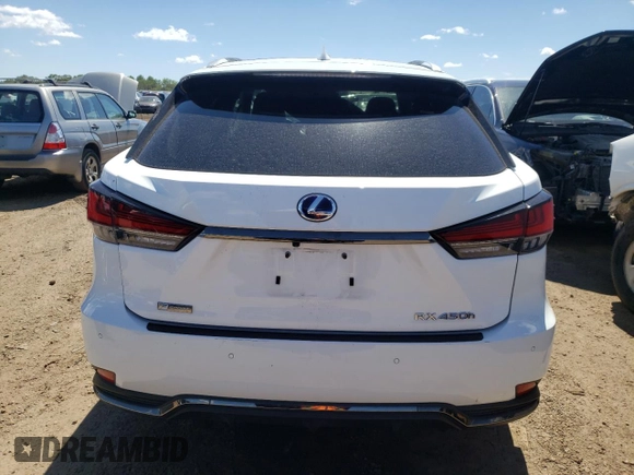 2021 Lexus RX with VIN 2T2YGMDA8MC070118, listed as a Copart auction lot 61523344 with 22,803 mi miles and Salvage Title. Bid and sale history available at carsss.com. Image 6.