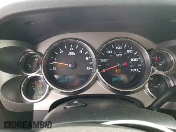 2010 Chevrolet Silverado 1500 LT with VIN 1GCSKSE30AZ142007, listed as a Copart auction lot 53021765 with 100,698 mi miles and Salvage Title. Bid and sale history available at DreamBid. Image 9.