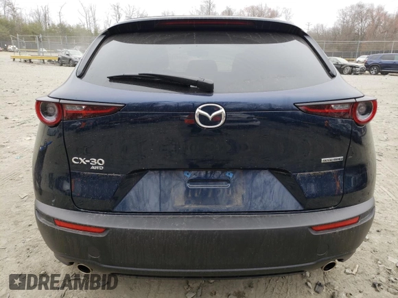 2023 Mazda CX-30 S Carbon Edition with VIN 3MVDMBCM5PM507711, listed as a Copart auction lot 48982325 with 42,759 mi miles and Salvage Title. Bid and sale history available at carsss.com. Image 6.
