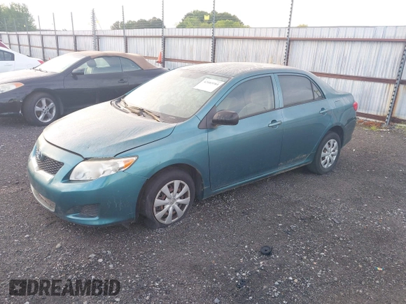 2009 Toyota Corolla with VIN JTDBL40E099063708, listed as a IAAI auction lot 42085584 with 110,075 mi miles. Bid and sale history available at carsss.com. Image 2.
