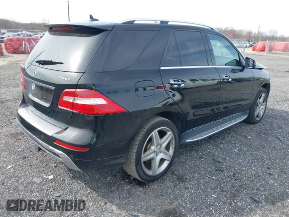2015 Mercedes-Benz M 400 with VIN 4JGDA5GB9FA594766, listed as a IAAI auction lot 41835853 with 106,873 mi miles and . Bid and sale history available at DreamBid. Image 4.