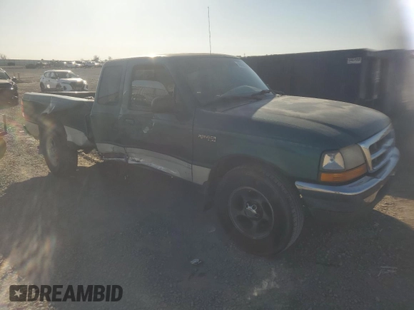 1998 Ford Ranger XL with VIN 1FTYR14U6WPA97765, listed as a Copart auction lot 48428105 with 253,932 mi miles and Salvage title. Bid and sale history available at DreamBid. Image 4.