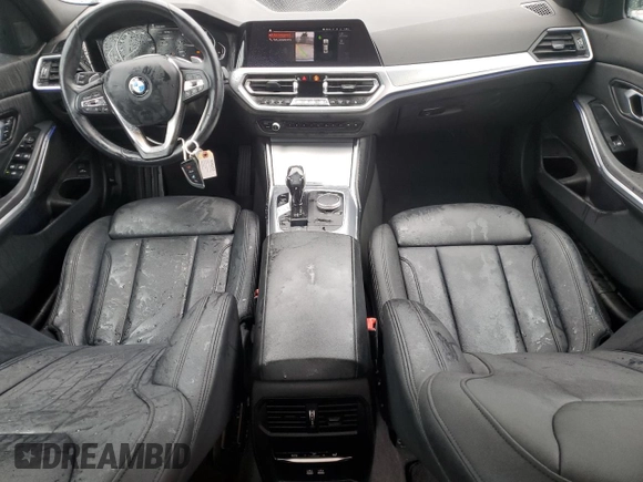 2021 BMW 3 Series 330i with VIN 3MW5R1J03M8B65999, listed as a Copart auction lot 48829075 with 39,730 mi miles and Salvage Title. Bid and sale history available at carsss.com. Image 8.