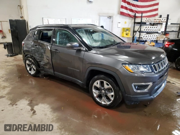 2020 Jeep Compass Limited with VIN 3C4NJDCB5LT116390, listed as a Copart auction lot 58753025 with 77,393 mi miles and Non repairable. Bid and sale history available at DreamBid. Image 4.