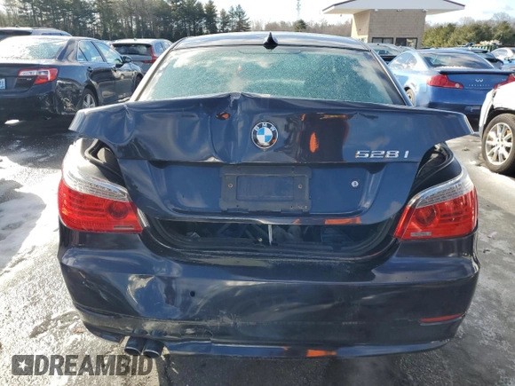 2010 BMW 5 Series 528i xDrive with VIN WBANV1C53AC445141, listed as a Copart auction lot 45191155 with 132,443 mi miles and Salvage Title. Bid and sale history available at carsss.com. Image 6.