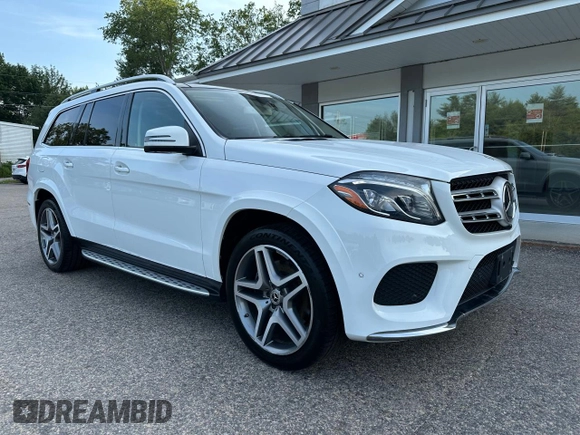 2018 Mercedes-Benz GLS 550 with VIN 4JGDF7DE4JA999468, listed as a Copart auction lot 62771725 with 164,613 mi miles and Clean title. Bid and sale history available at DreamBid. Image 1.