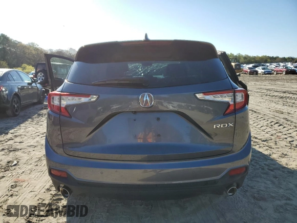 2019 Acura RDX Technology with VIN 5J8TC1H56KL005233, listed as a Copart auction lot 53622235 with 51,702 mi miles and Salvage title. Bid and sale history available at DreamBid. Image 6.