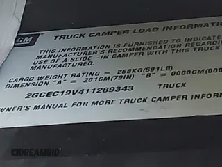 2001 Chevrolet Silverado 1500 LS with VIN 2GCEC19V411289343, listed as a IAAI auction lot 41910825 with 1 mi miles. Bid and sale history available at carsss.com. Image 9.