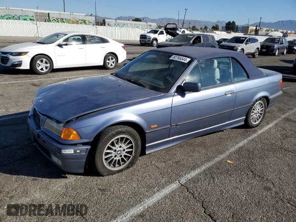 1999 BMW 3 Series 323icA with VIN WBABJ8332XEM24560, listed as a Copart auction lot 80756544 with 63,056 mi miles and Salvage Title. Bid and sale history available at carsss.com. Image 1.