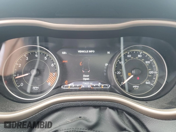 2014 Jeep Cherokee Limited with VIN 1C4PJLDS0EW241327, listed as a Copart auction lot 59440245 with 73,623 mi miles and Salvage title. Bid and sale history available at DreamBid. Image 9.