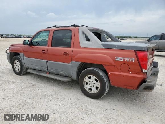2002 Chevrolet Avalanche z VIN 3GNEC13T12G219144, wystawiony jako Copart lot #55091125 z przebiegiem 267 181 mil mil oraz Czysty tytuł • Clean title. Historia ofert i sprzedaży dostępna na DreamBid. Obrazek 2.