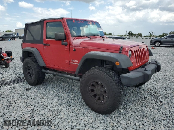 2012 Jeep Wrangler Sport with VIN 1C4GJWAGXCL171903, listed as a Copart auction lot 55036135 with Not Provided miles and Salvage Title. Bid and sale history available at carsss.com. Image 4.