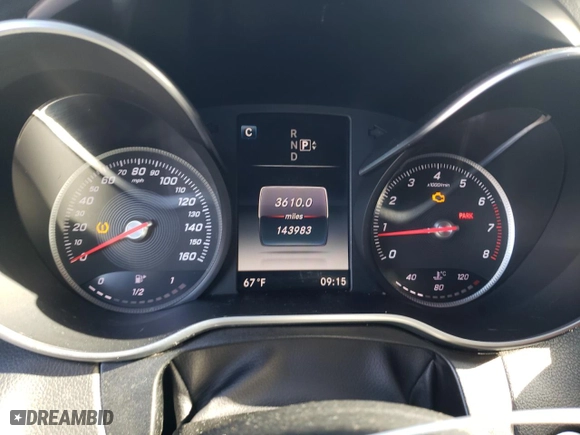 2015 Mercedes-Benz C-Class C 300 with VIN 55SWF4JB1FU085438, listed as a Copart auction lot 52720765 with 143,983 mi miles and Clean Title. Bid and sale history available at carsss.com. Image 9.