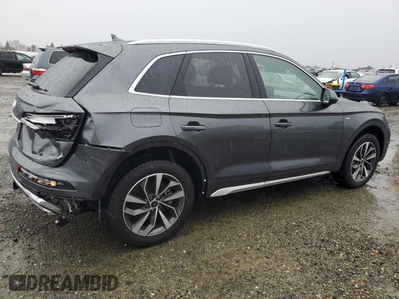 2023 Audi Q5 S line Prestige z VIN WA1FAAFY6P2191975, wystawiony jako Copart lot #43663885 z przebiegiem 22 374 mil mil oraz Szkoda całkowita • Salvage title. Historia ofert i sprzedaży dostępna na DreamBid. Obrazek 3.