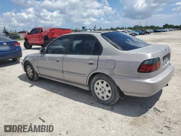 1998 Honda Civic DX with VIN 2HGEJ6626WH597949, listed as a Copart auction lot 71172154 with 158,081 mi miles and Salvage Title. Bid and sale history available at carsss.com. Image 2.
