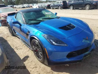 2016 Chevrolet Corvette Z06 3LZ with VIN 1G1YU3D65G5600476, listed as a Copart auction lot 74368294 with 0 mi miles and Salvage Title. Bid and sale history available at carsss.com. Image 4.