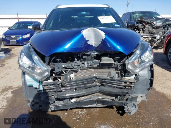 2019 Nissan Kicks S with VIN 3N1CP5CU9KL507167, listed as a IAAI auction lot 41411942 with 59,476 mi miles and . Bid and sale history available at DreamBid. Image 6.