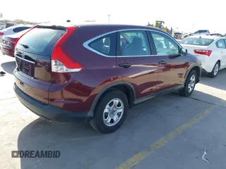 2013 Honda CR-V LX with VIN 5J6RM3H35DL038740, listed as a IAAI auction lot 41734748 with 227,261 mi miles. Bid and sale history available at carsss.com. Image 4.