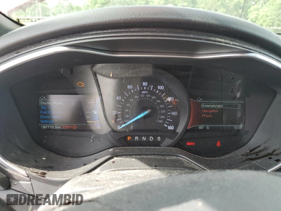 2019 Ford Fusion Titanium with VIN 3FA6P0D99KR206523, listed as a Copart auction lot 61007545 with 87,715 mi miles and Clean title. Bid and sale history available at DreamBid. Image 9.
