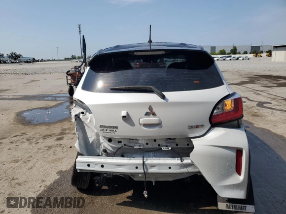 2023 Mitsubishi Mirage Black Edition with VIN ML32AWHJ3PH006072, listed as a Copart auction lot 56467745 with 13,735 mi miles and Non repairable. Bid and sale history available at DreamBid. Image 6.
