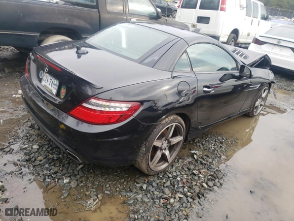 2015 Mercedes-Benz SLK-Class SLK 250 with VIN WDDPK4HA8FF107824, listed as a Copart auction lot 73367832 with 0 mi miles. Bid and sale history available at carsss.com. Image 3.