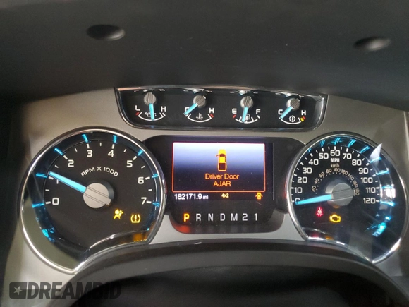 2012 Ford F-150 XL with VIN 1FTFW1ET3CFC99003, listed as a Copart auction lot 60062875 with 182,171 mi miles and Salvage title. Bid and sale history available at DreamBid. Image 9.