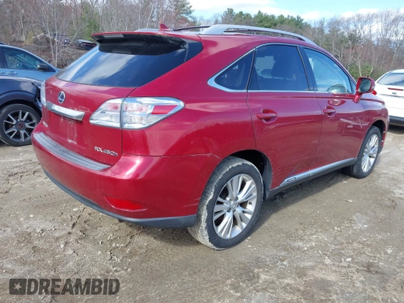 2010 Lexus RX 450h with VIN JTJBC1BAXA2008055, listed as a IAAI auction lot 41967991 with 182,736 mi miles and . Bid and sale history available at DreamBid. Image 4.