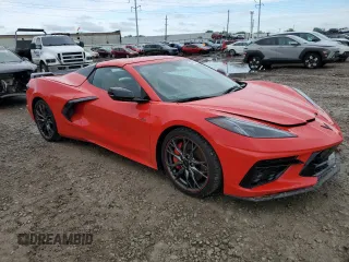 2023 Chevrolet Corvette 2LT with VIN 1G1YB3D4XP5122883, listed as a Copart auction lot 53987824 with 4,388 mi miles and Salvage Title. Bid and sale history available at carsss.com. Image 4.