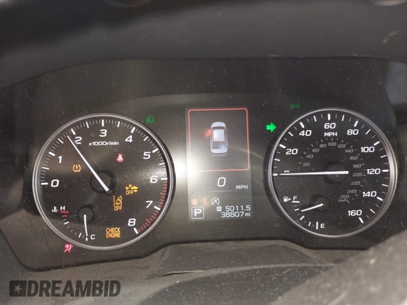 2020 Subaru Legacy Premium with VIN 4S3BWAE61L3031089, listed as a IAAI auction lot 42473604 with 38,807 mi miles and . Bid and sale history available at DreamBid. Image 7.